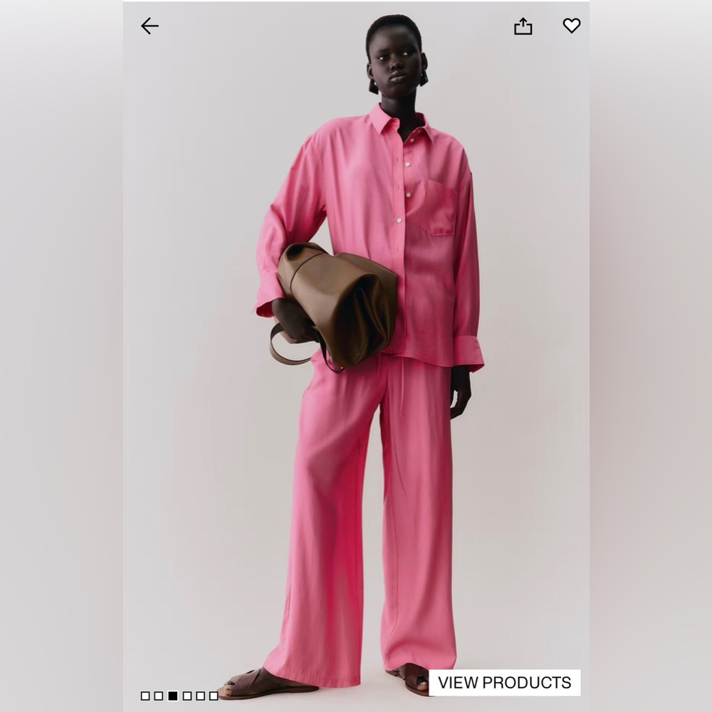 H&M Pink Linen Set